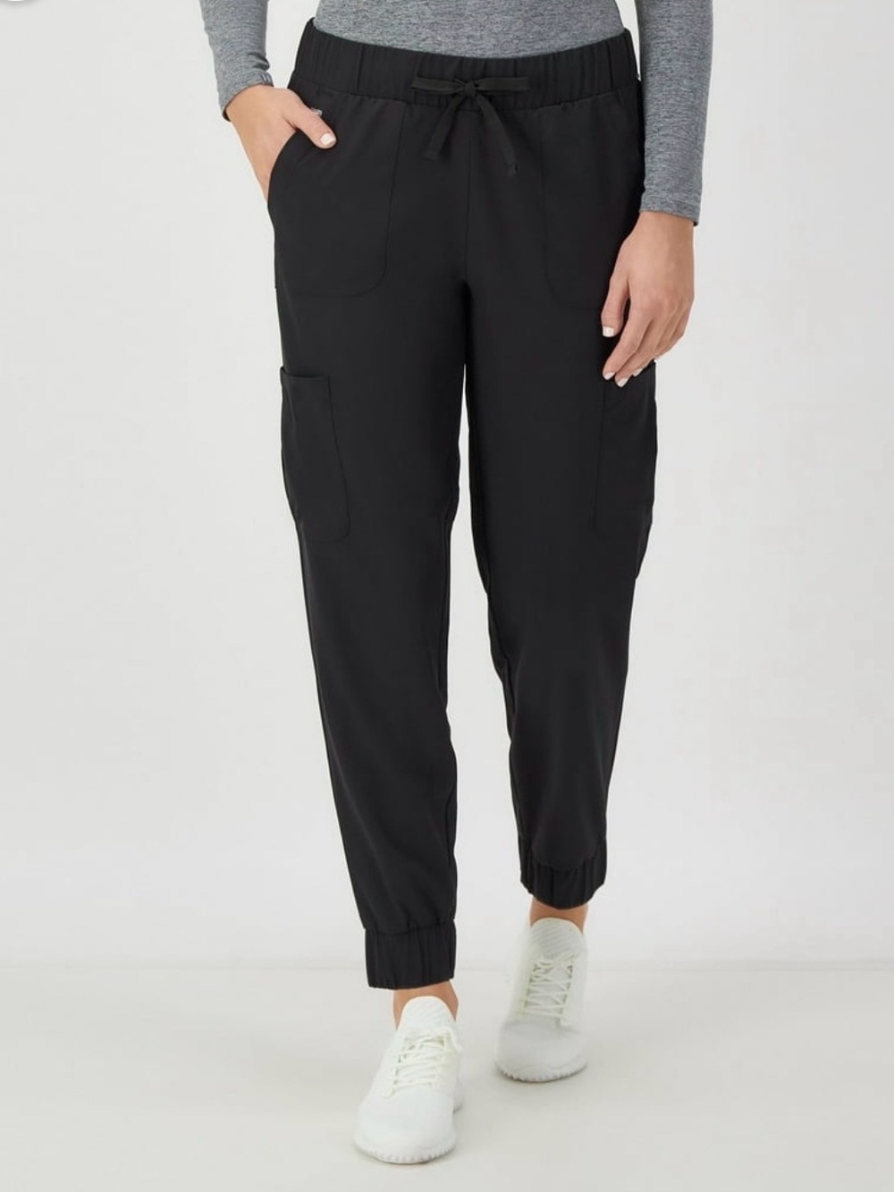 NWT Hanes Comfort Fit Scrubs Women's Scrub Joggers -Black - Small